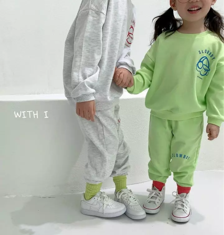 With I - Korean Children Fashion - #childrensboutique - Slow Boy Top Bottom Set - 4