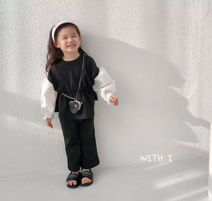 With I - Korean Children Fashion - #fashionkids - Blouse Top Bottom Set - 3