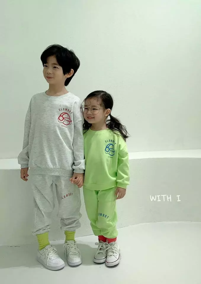 With I - Korean Children Fashion - #kidsshorts - Slow Boy Top Bottom Set - 7