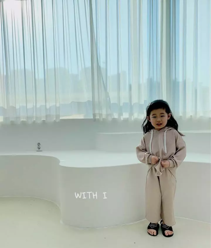 With I - Korean Children Fashion - #kidsshorts - Knit Hoody Top Bottom Set - 4