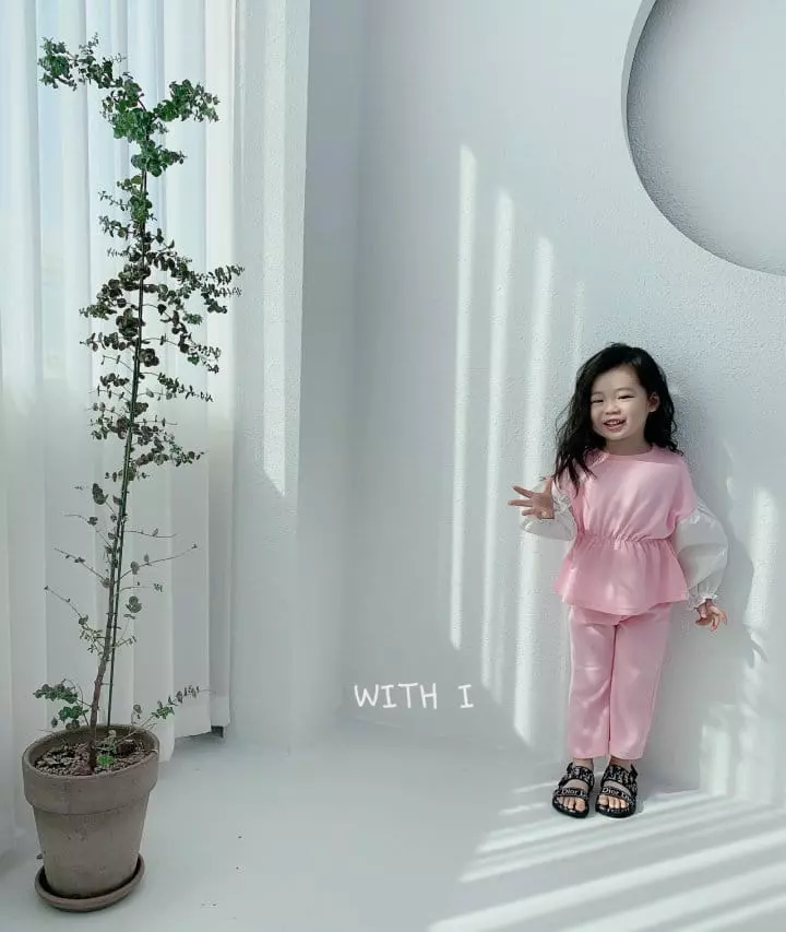 With I - Korean Children Fashion - #kidzfashiontrend - Blouse Top Bottom Set - 6
