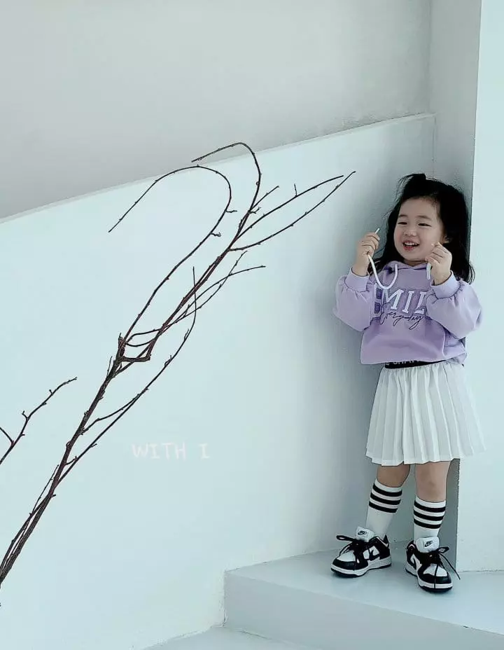 With I - Korean Children Fashion - #kidsstore - Smile Hoody Tee - 4