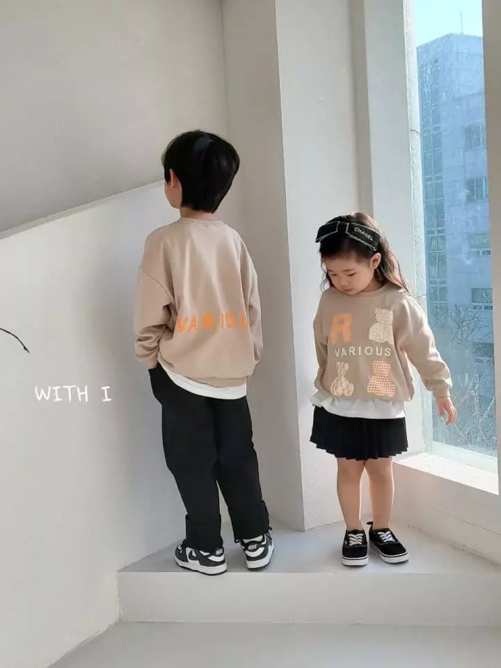 With I - Korean Children Fashion - #magicofchildhood - Bear Sweatshirt