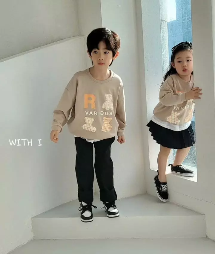 With I - Korean Children Fashion - #prettylittlegirls - Bear Sweatshirt - 3