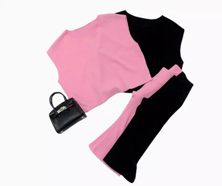 With I - Korean Children Fashion - #toddlerclothing - Vest Top Bottom Set - 4
