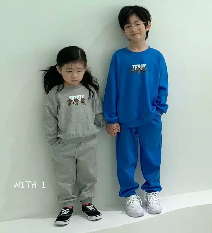 With I - Korean Children Fashion - #todddlerfashion - Teddy Top Bottom Set - 3