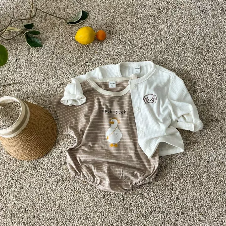 Woodie - Korean Baby Fashion - #babyfashion - Picnic Bodysuit - 7