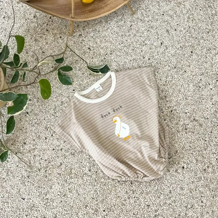 Woodie - Korean Baby Fashion - #onlinebabyboutique - Picnic Bodysuit
