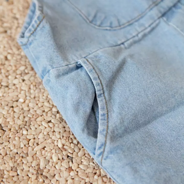 Woodie - Korean Children Fashion - #fashionkids - Denim Dungarees Pants - 2