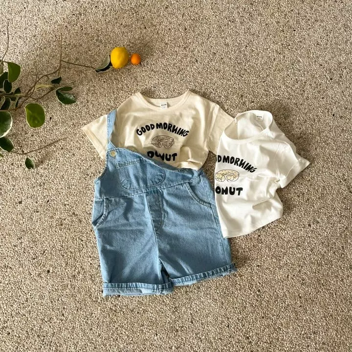 Woodie - Korean Children Fashion - #littlefashionista - Denim Dungarees Pants - 7