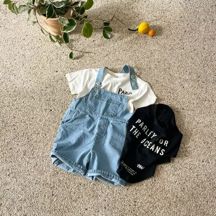 Woodie - Korean Children Fashion - #magicofchildhood - Denim Dungarees Pants - 8