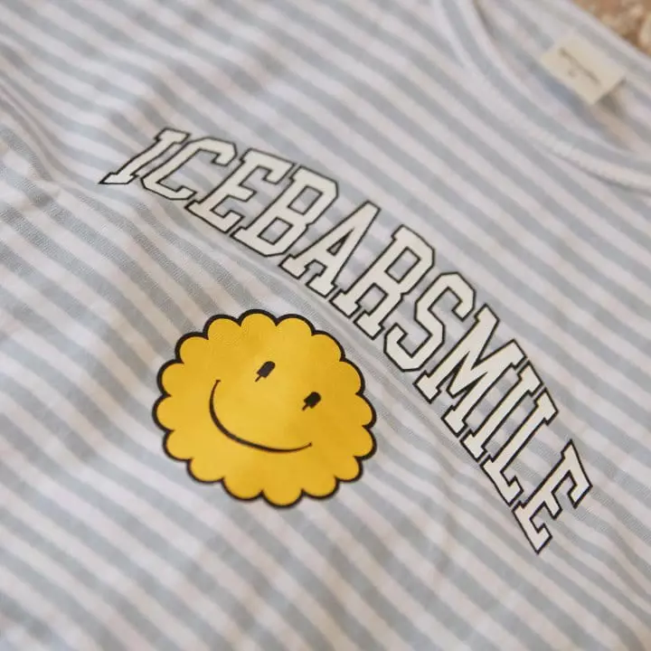 Woodie - Korean Children Fashion - #magicofchildhood - Smile Top Bottom Set - 4