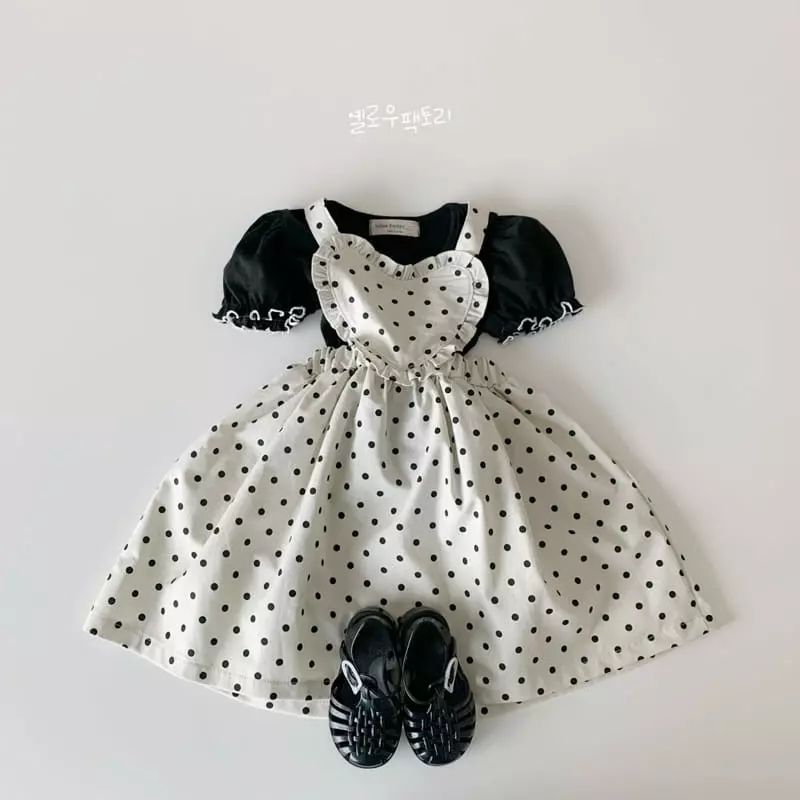 Yellow Factory - Korean Children Fashion - #discoveringself - Dot One-piece