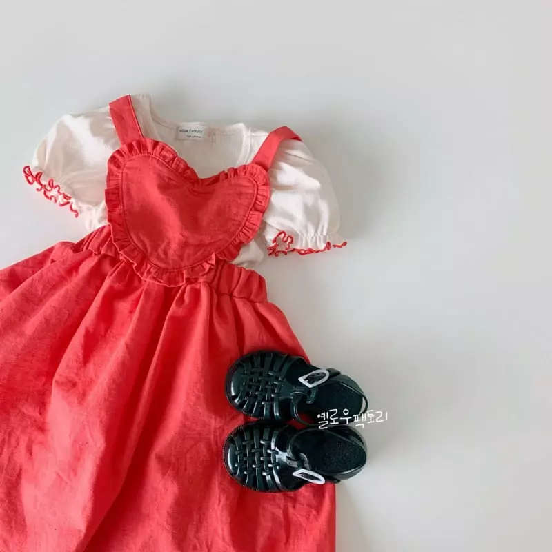 Yellow Factory - Korean Children Fashion - #fashionkids - Dot One-piece - 2