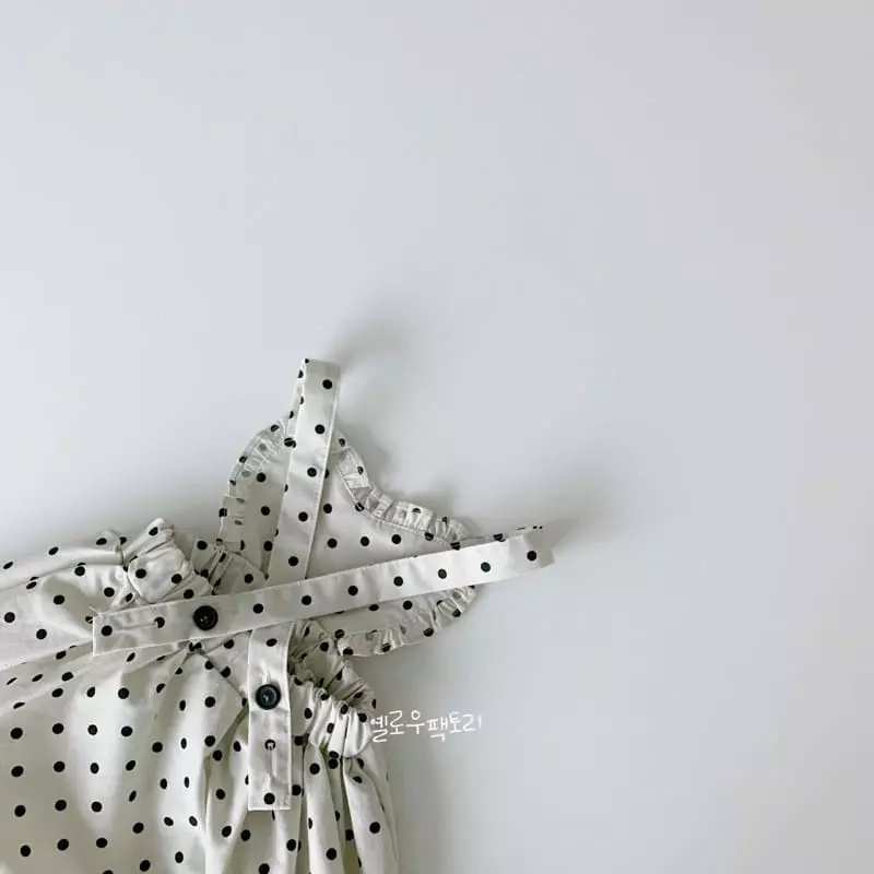 Yellow Factory - Korean Children Fashion - #kidzfashiontrend - Dot One-piece - 5