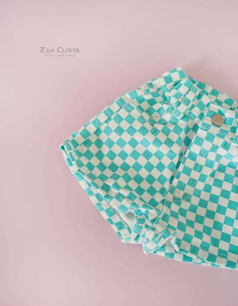 Zan Clover - Korean Children Fashion - #childofig - Checker Shorts