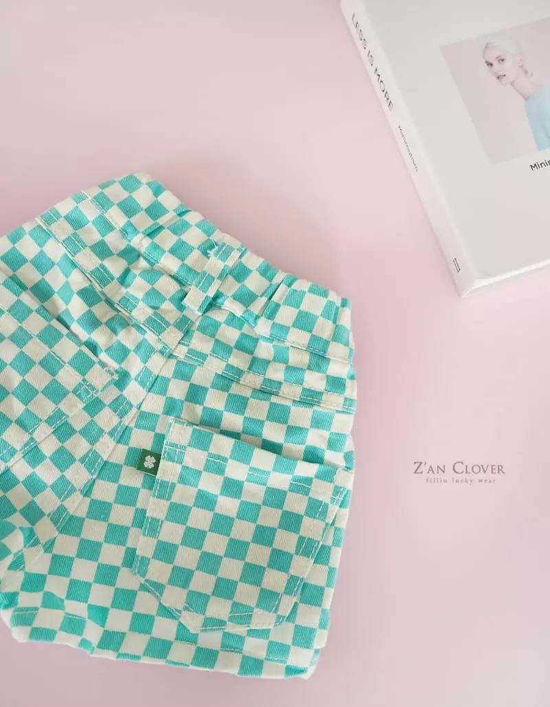 Zan Clover - Korean Children Fashion - #designkidswear - Checker Shorts - 3