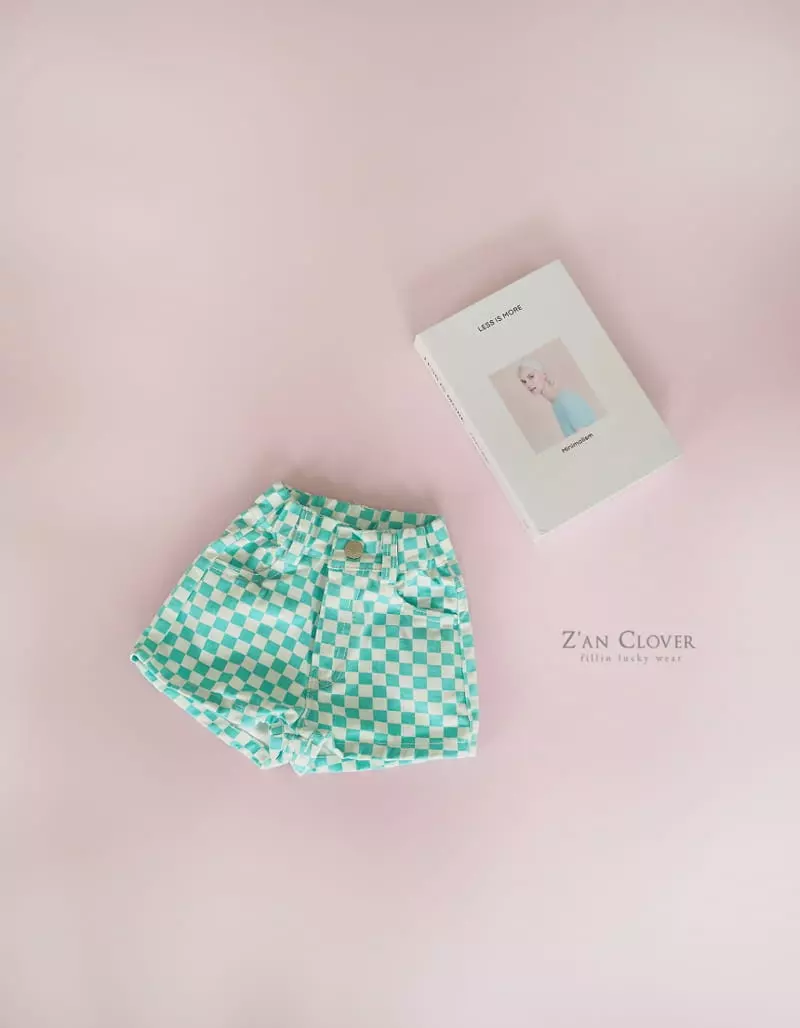 Zan Clover - Korean Children Fashion - #designkidswear - Checker Shorts - 4