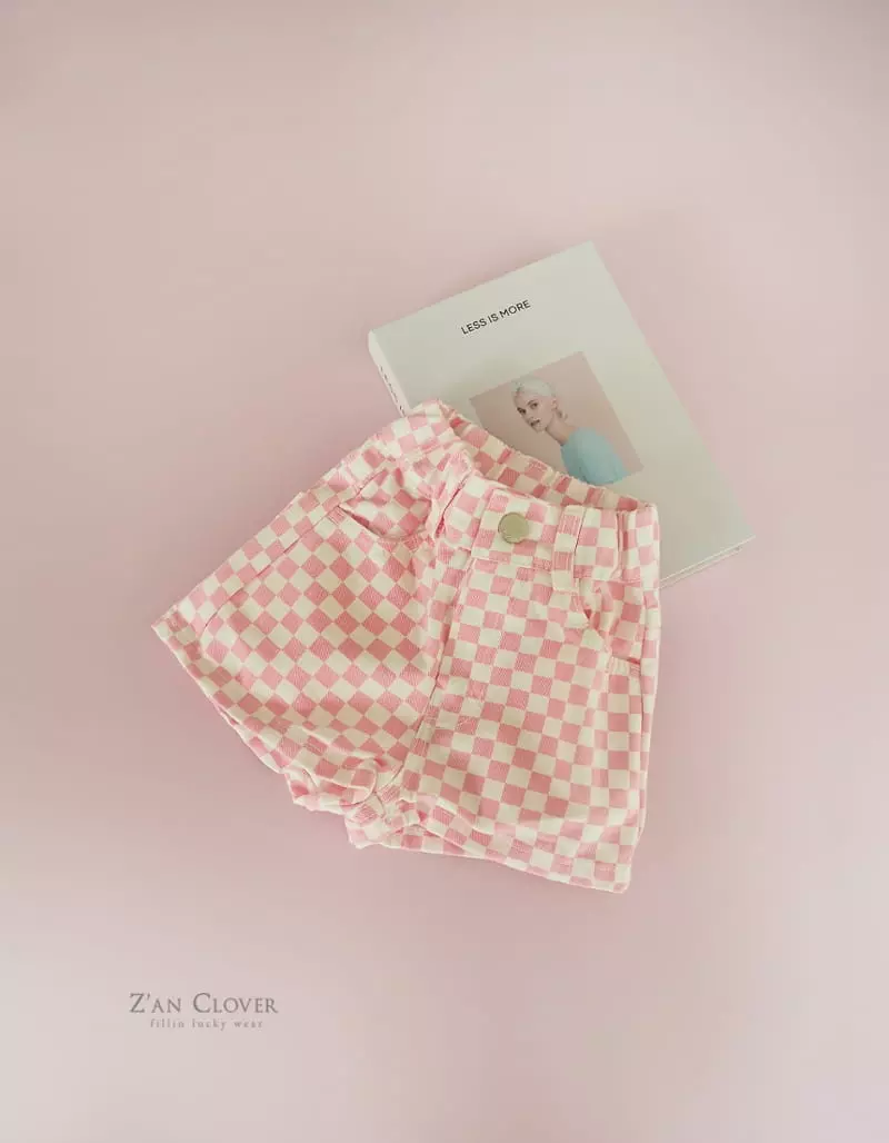 Zan Clover - Korean Children Fashion - #littlefashionista - Checker Shorts - 10