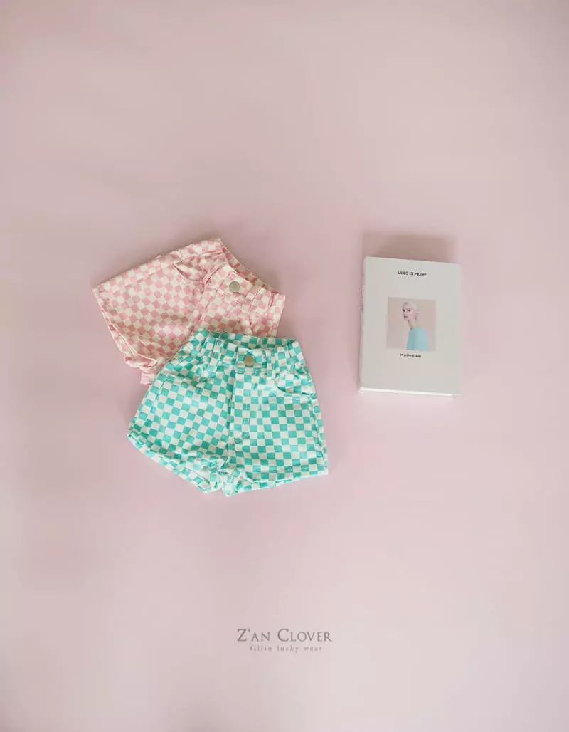 Zan Clover - Korean Children Fashion - #minifashionista - Checker Shorts - 12