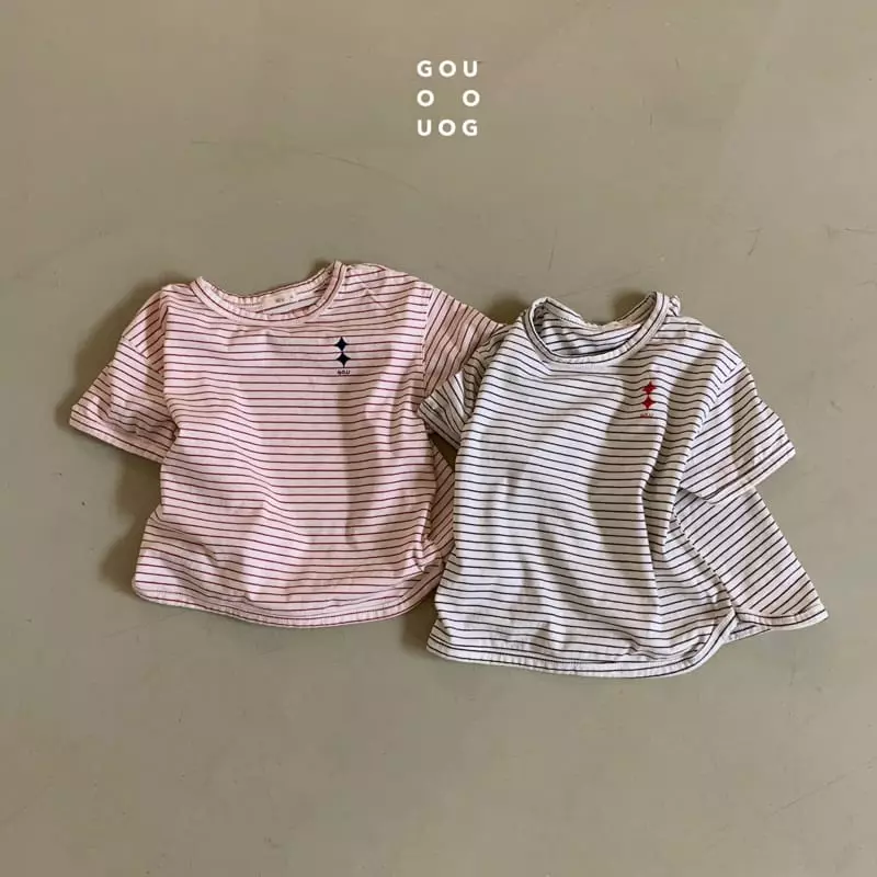 go;u - Korean Children Fashion - #kidsstore - Piping Tee