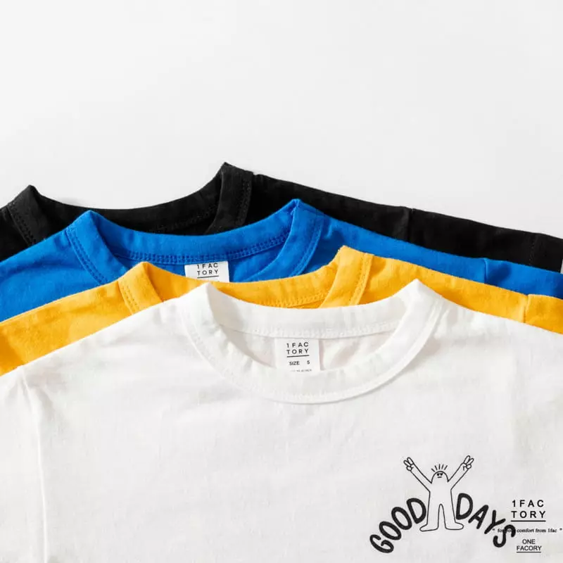 1 Fac - Korean Children Fashion - #Kfashion4kids - Good Day Rainbow Tee