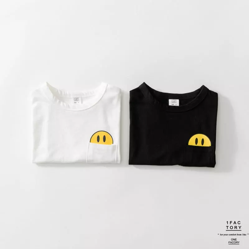 1 Fac - Korean Children Fashion - #Kfashion4kids - Smile Pocket Tee - 7