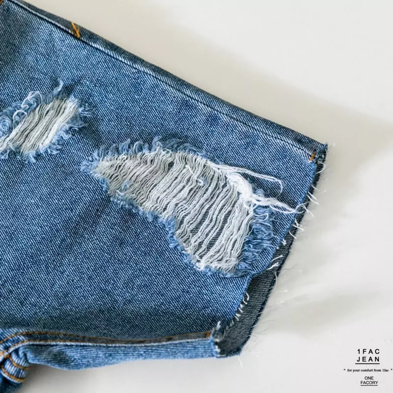 1 Fac - Korean Children Fashion - #Kfashion4kids - Vintage Cutting Jeans - 3