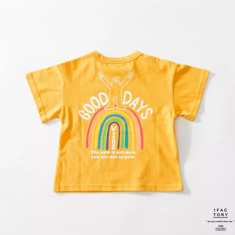 1 Fac - Korean Children Fashion - #childofig - Good Day Rainbow Tee - 9