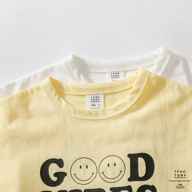 1 Fac - Korean Children Fashion - #childofig - Good Vibe Smile Tee - 8