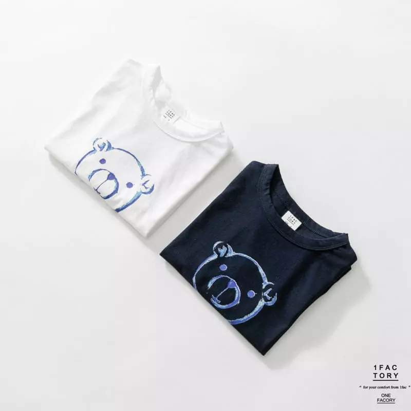 1 Fac - Korean Children Fashion - #childofig - Bear Face Tee - 10