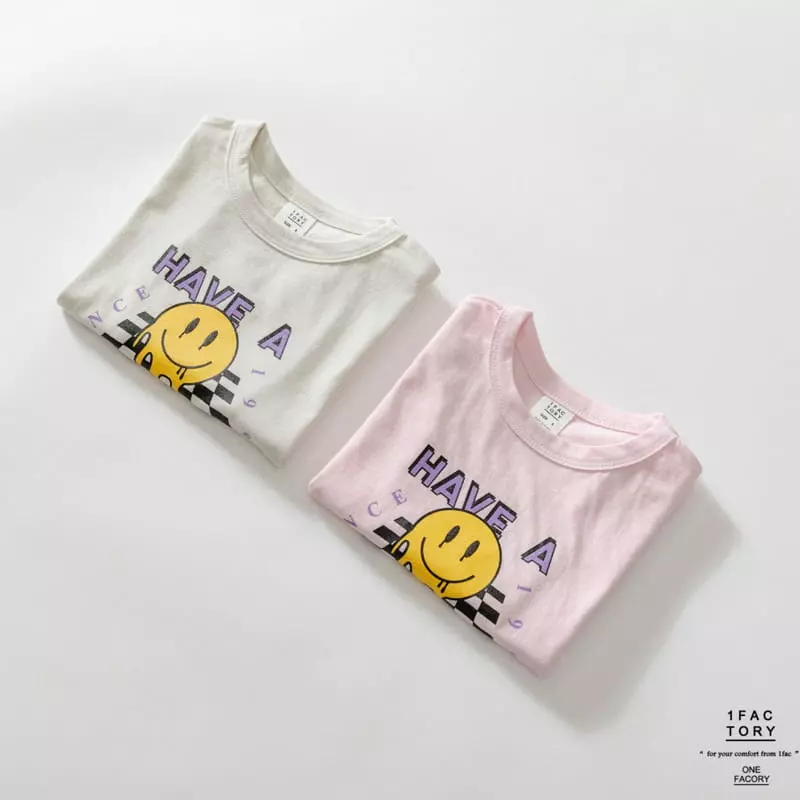 1 Fac - Korean Children Fashion - #designkidswear - Nice Day Smile Tee - 12