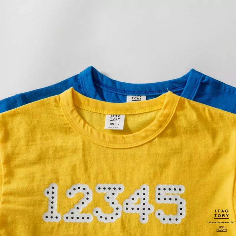 1 Fac - Korean Children Fashion - #designkidswear - 12345 Number Tee - 8