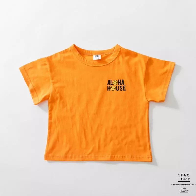 1 Fac - Korean Children Fashion - #designkidswear - Aloha Smile Tee - 4