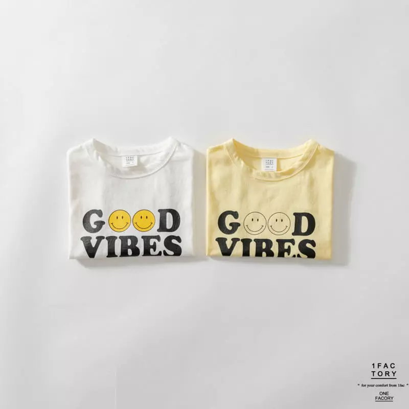 1 Fac - Korean Children Fashion - #fashionkids - Good Vibe Smile Tee - 12