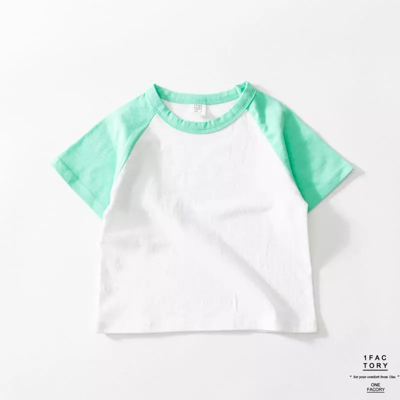 1 Fac - Korean Children Fashion - #fashionkids - Pastel Raglan Tee - 7
