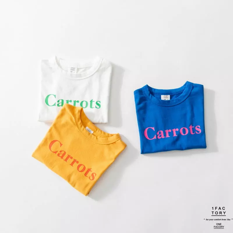 1 Fac - Korean Children Fashion - #fashionkids - Carrot Carrot Tee