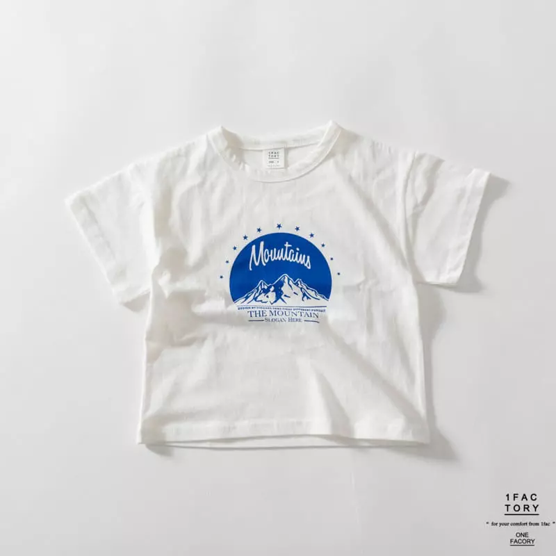 1 Fac - Korean Children Fashion - #kidsshorts - Blue Mountain Tee - 2