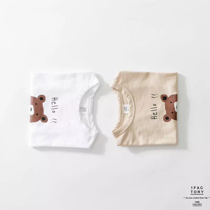 1 Fac - Korean Children Fashion - #kidsshorts - Hello Bear Tee - 9