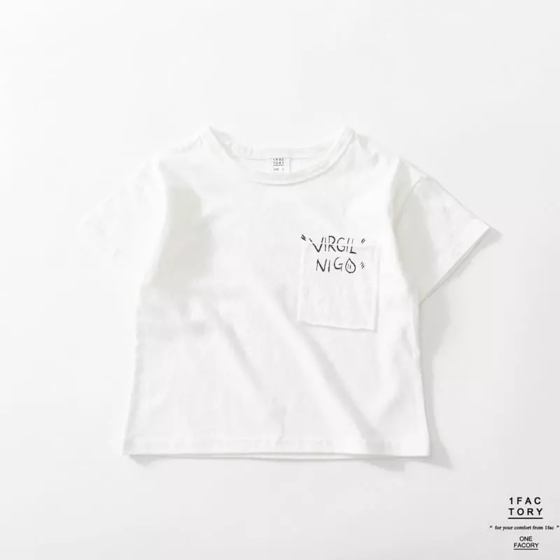 1 Fac - Korean Children Fashion - #kidsshorts - Nigo Pocket Tee - 3