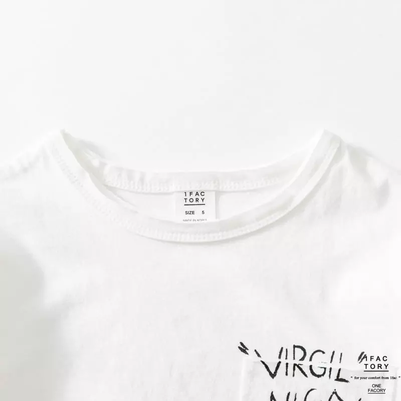 1 Fac - Korean Children Fashion - #kidsshorts - Nigo Pocket Tee - 4