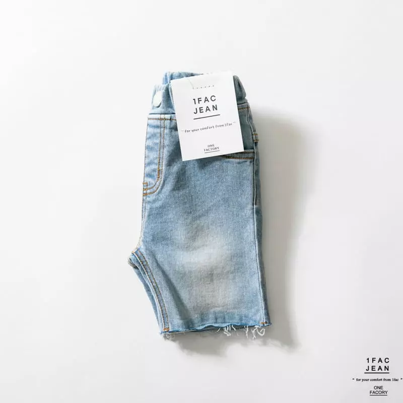 1 Fac - Korean Children Fashion - #kidsstore - Blue Whole Double Cutting Jeans - 12