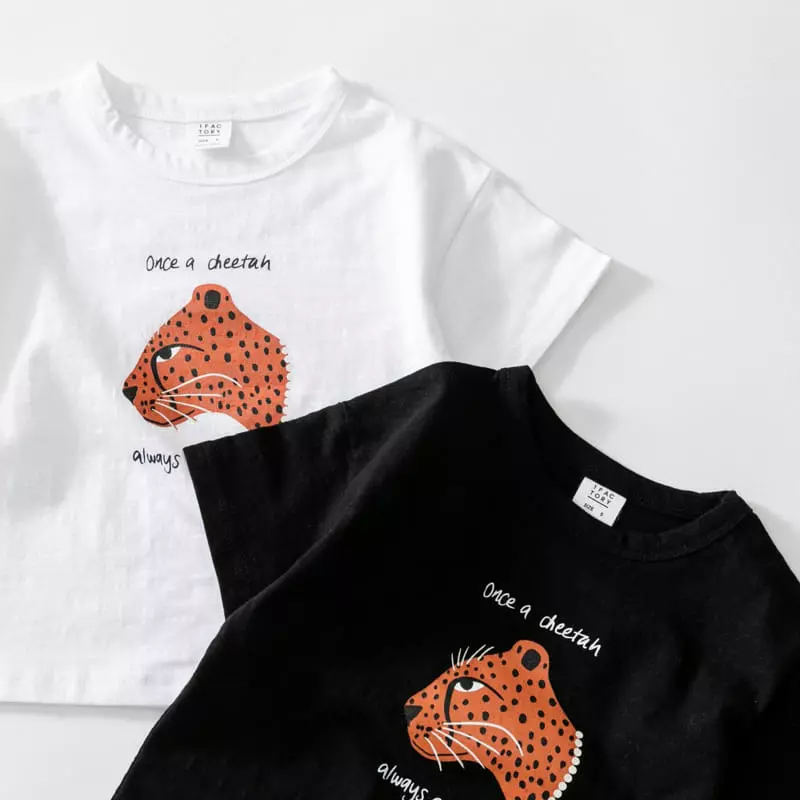 1 Fac - Korean Children Fashion - #kidzfashiontrend - Cheetah Tee - 9