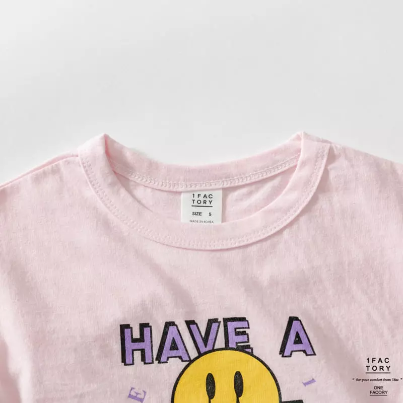 1 Fac - Korean Children Fashion - #littlefashionista - Nice Day Smile Tee - 3