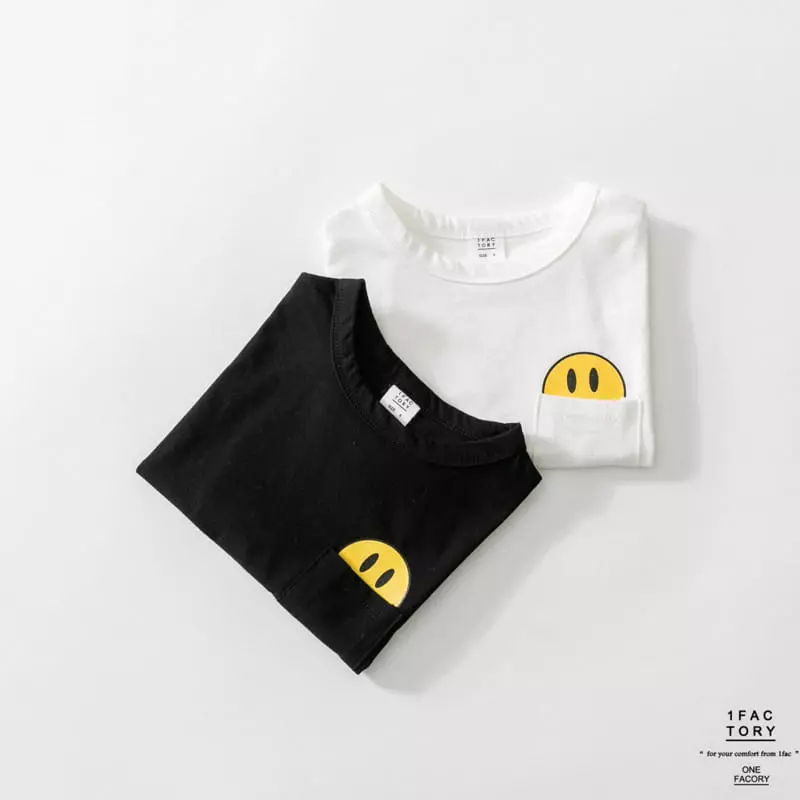 1 Fac - Korean Children Fashion - #magicofchildhood - Smile Pocket Tee - 9