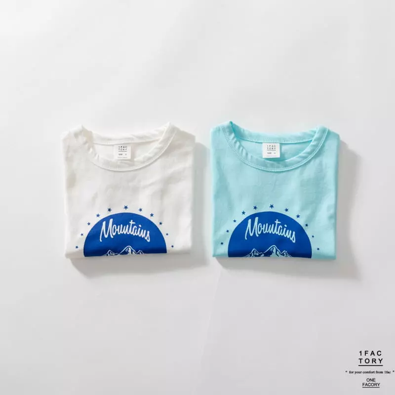 1 Fac - Korean Children Fashion - #minifashionista - Blue Mountain Tee - 8