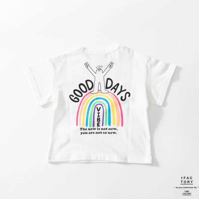 1 Fac - Korean Children Fashion - #magicofchildhood - Good Day Rainbow Tee - 4
