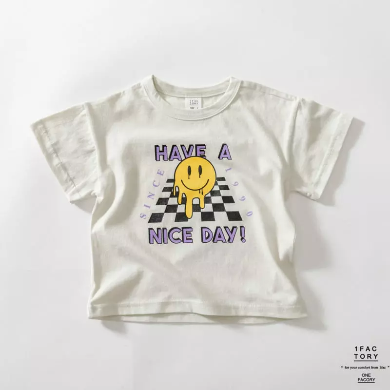 1 Fac - Korean Children Fashion - #prettylittlegirls - Nice Day Smile Tee - 6