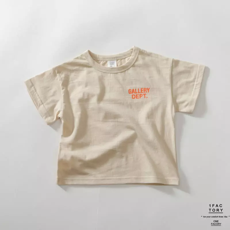 1 Fac - Korean Children Fashion - #prettylittlegirls - Gallery Lettering Tee - 3