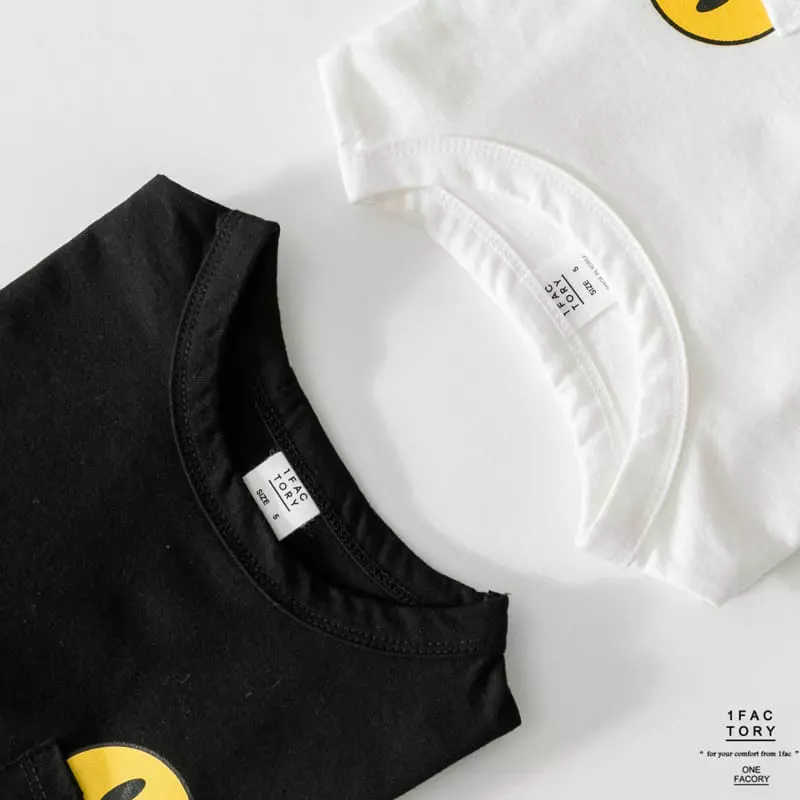 1 Fac - Korean Children Fashion - #prettylittlegirls - Smile Pocket Tee - 11